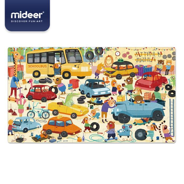 Mideer tamir garajım çantalı puzzle set - görsel 2