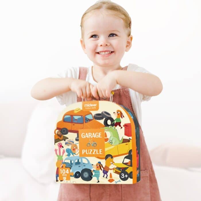 Mideer tamir garajım çantalı puzzle set - görsel 3