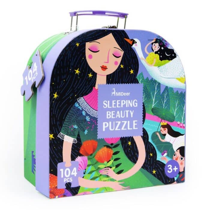 Mideer gift box puzzle uyuyan güzel çantalı puzzle set - görsel 1