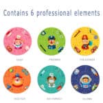 Mideer Round puzzle-who am I - Görsel 6