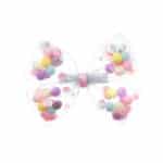 POMPOMS - Midi şeffaf fiyonk