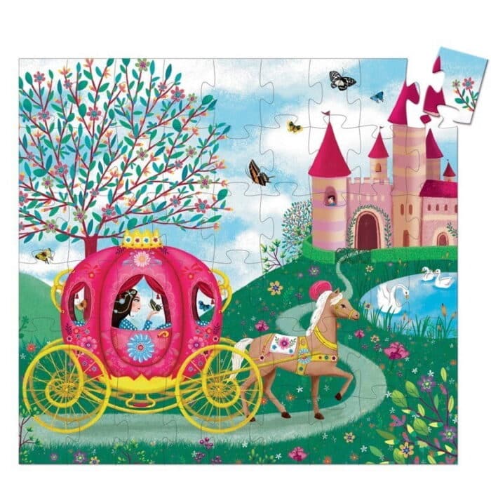 Djeco dekoratif puzzle 54 parça/elise's carriage - görsel 2