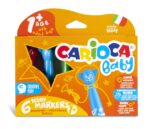 CARİOCA TEDDY JUMBO BEBEK SÜPER YIKANABİLİR KEÇELİ BOYA KALEMİ 6LI +1 YAŞ