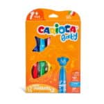 CARİOCA TEDDY JUMBO BEBEK SÜPER YIKANABİLİR KEÇELİ BOYA KALEMİ 12Lİ +1 YAŞ