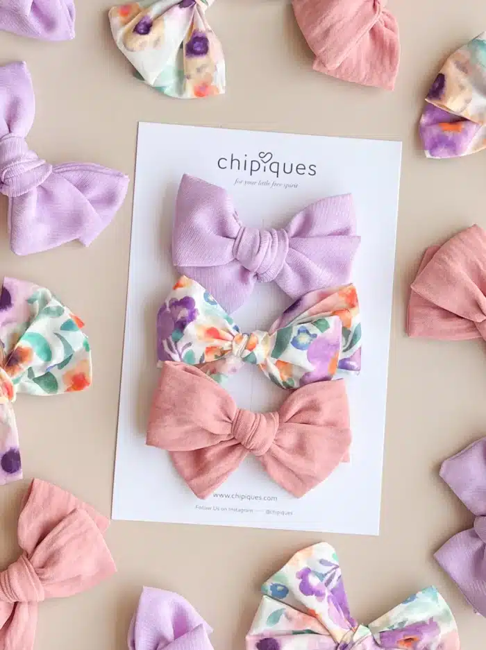 3lu lila pastel floral set - görsel 1