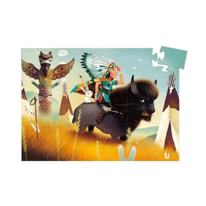 Djeco dekoratif puzzle 36 parça/kızılderili - görsel 2