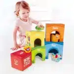 Hape Friendship Tower - Ahşap Küpler - Görsel 4