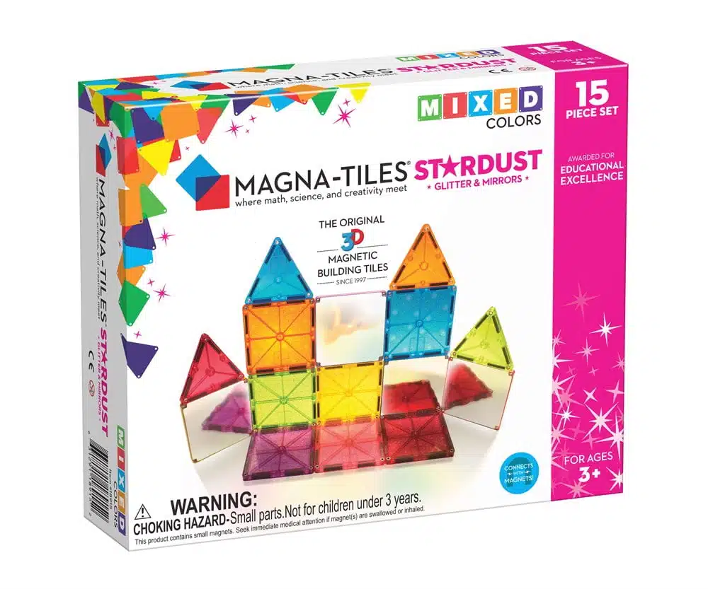 Acik Uclu Oyuncaklar Magna Tiles Paril E 87B5 Magna-tiles parıltılı ve aynalı 15'li set - görsel 1