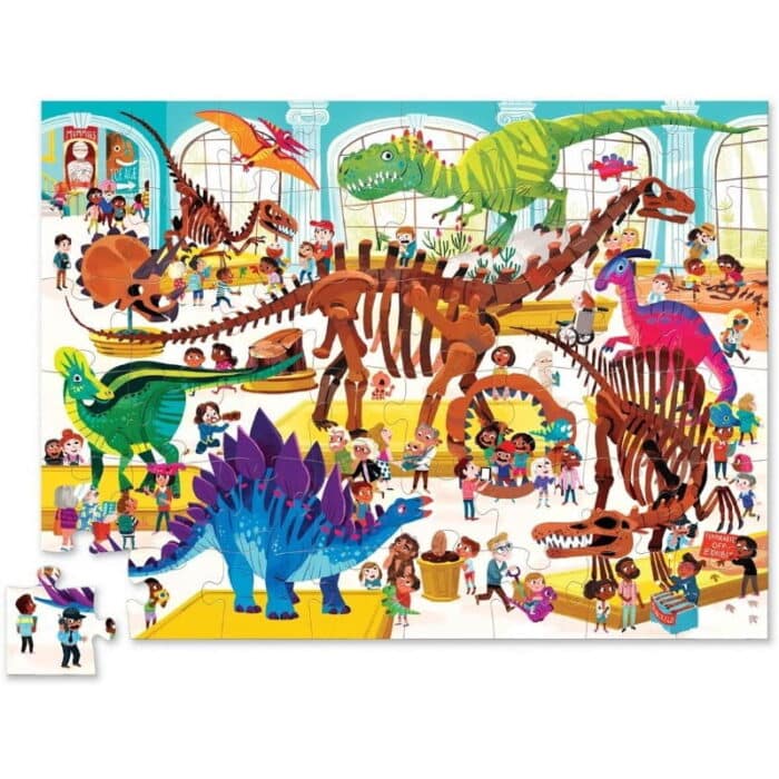 Crocodile creek müzede bir gün puzzle - 48 parça - - görsel 2