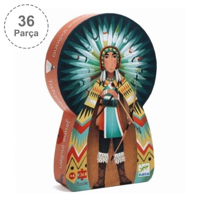 Djeco dekoratif puzzle 36 parça/kızılderili - görsel 1