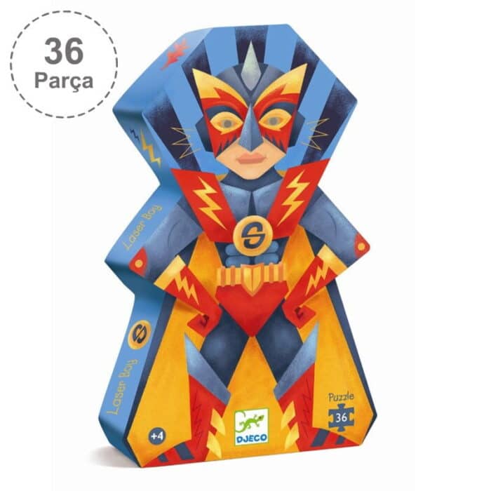 Djeco dekoratif puzzle 36 parça/süper boy - görsel 1