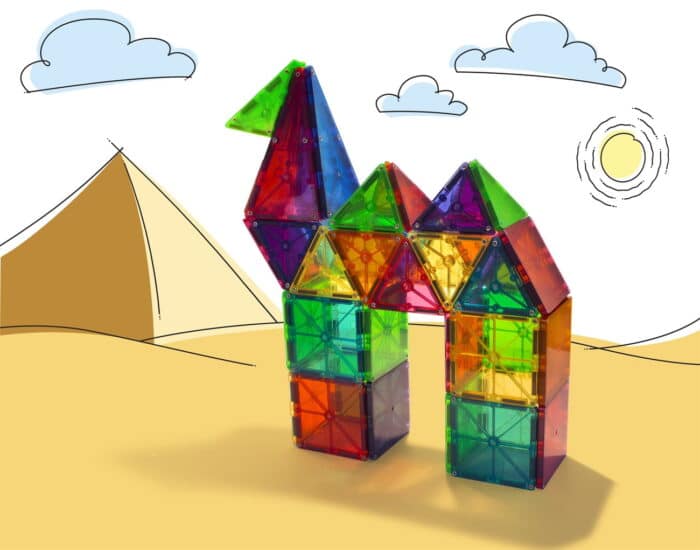 Magna-tiles clear color 100 parça - görsel 6