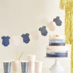 Pembeli & Mavili Baby Shower Asılan Süs