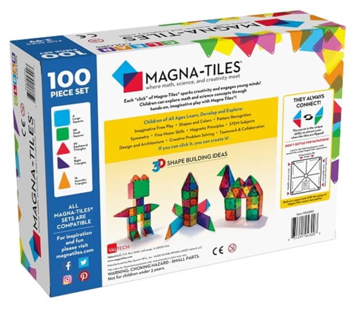 Magna-tiles clear color 100 parça - görsel 2