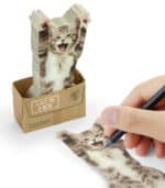 Mustard Cat in a Box Yapışkanlı Not Kağıdı