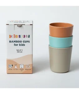 One Little Foodie Bambu Bardak 3'Lü Set (250 Ml)