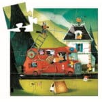 Djeco Dekoratif Puzzle 16 Parça - The Fire Truck - Görsel 2