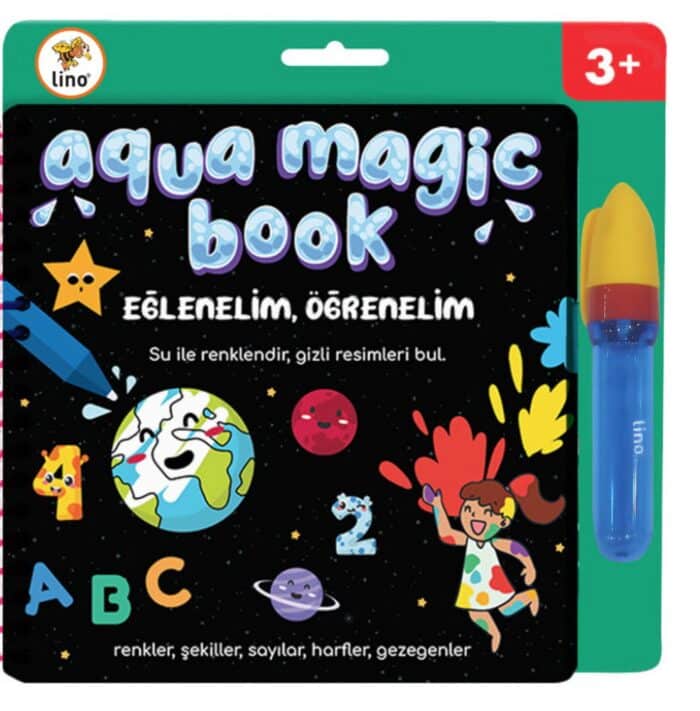 Li̇no aqua magi̇c book eğleneli̇m, öğreneli̇m (si̇hi̇rli̇ boyama ki̇tabi) - görsel 1