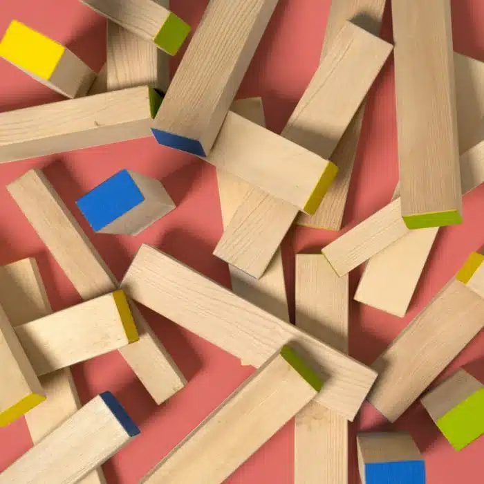Mori toys giant blocks 54 parça dev ahşap yapı blok seti - görsel 2