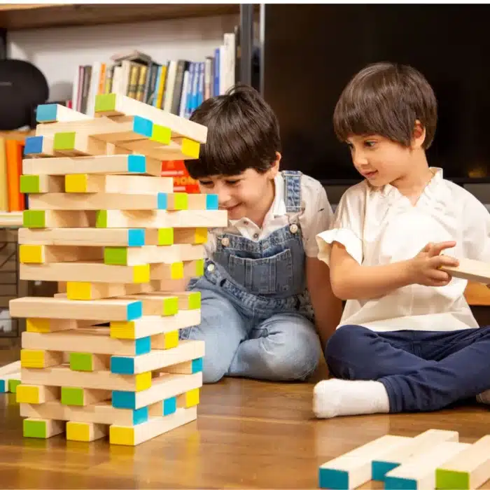 Mori toys giant blocks 54 parça dev ahşap yapı blok seti - görsel 4