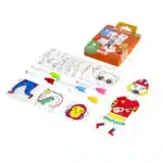 Mori Toys Mix & Color: Animals - Karıştır Renklendir Hayvanlar Puzzle - Görsel 3