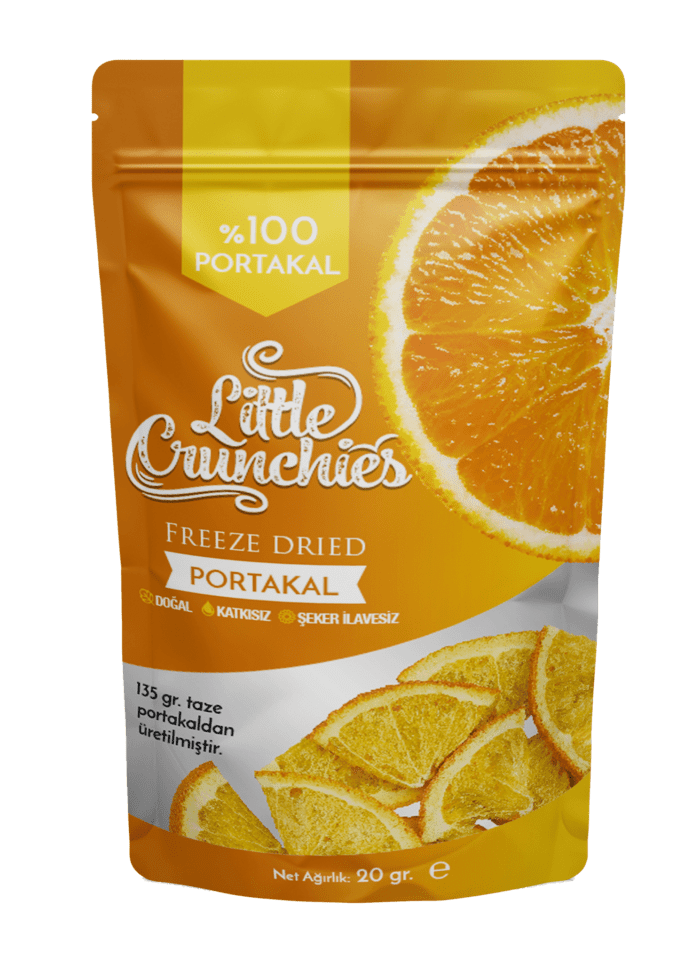 Little crunchies freeze dried (dondurularak kurutulmuş) portakal - görsel 1