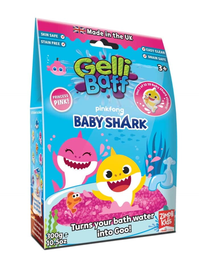 Zimpli kids gelli baff baby shark pink - görsel 1