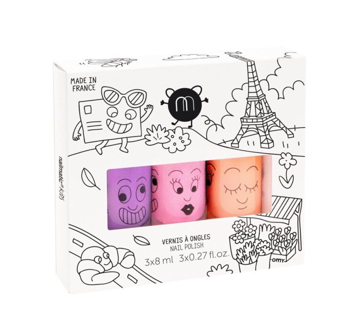 Waterbased paris - marshi & dolly & flamingo - neon mercan & neon pembe & neon li̇la - görsel 1