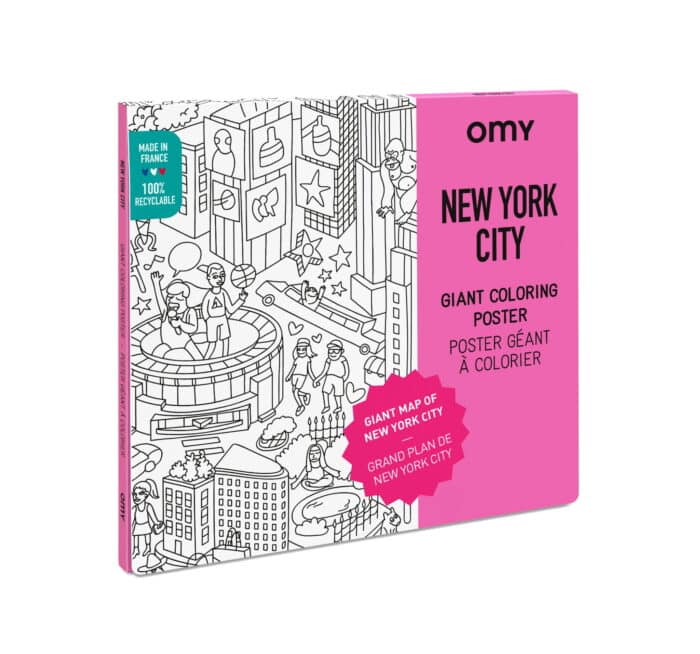 Omy coloring poster - boyama posteri - new york city - görsel 1