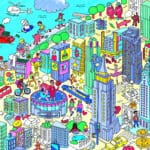 OMY Coloring Poster - Boyama Posteri - New York City - Görsel 5