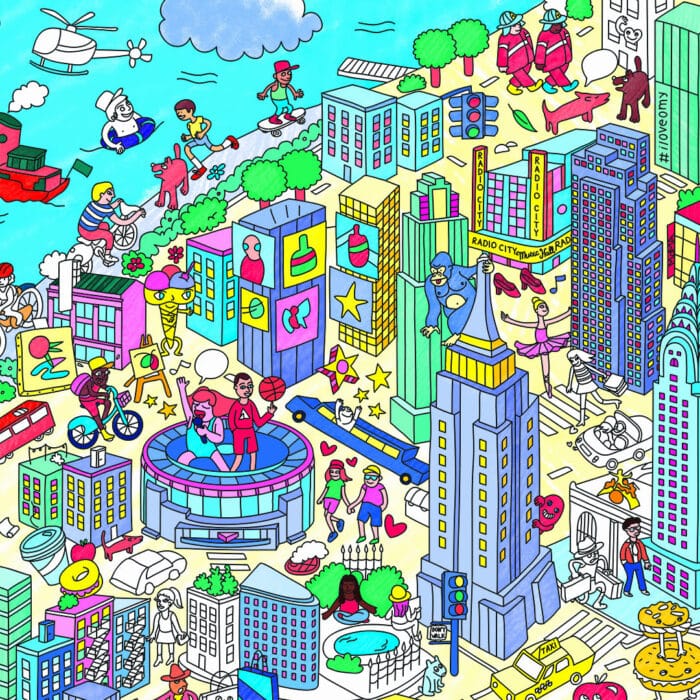 Omy coloring poster - boyama posteri - new york city - görsel 5