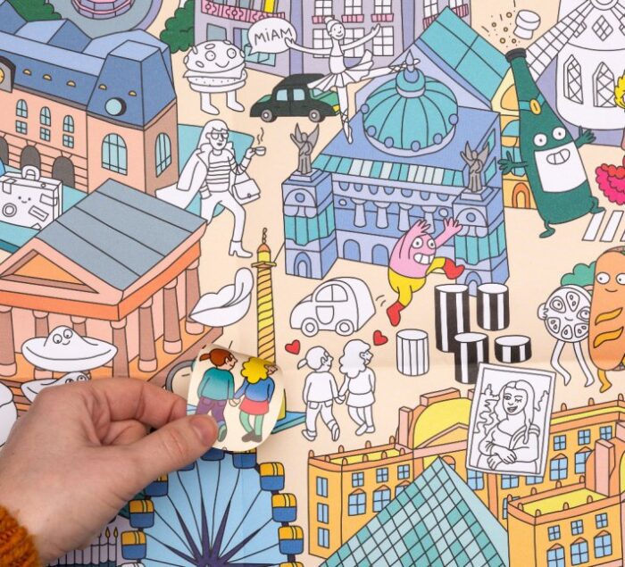 Omy poster & stickers - paris - görsel 2