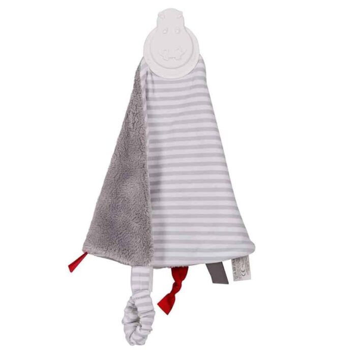Cheeky chompers comfortchew diş kaşıyıcılı uyku arkadaşı (grey stripes) - görsel 1