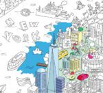 OMY Coloring Poster - Boyama Posteri - New York City - Görsel 3