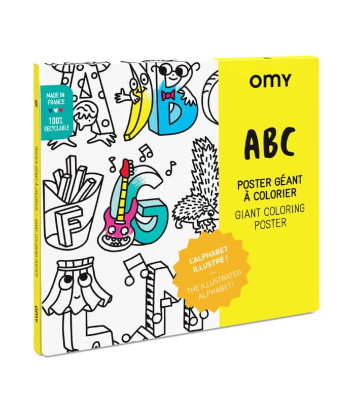 Omy coloring poster - boyama posteri - abc - görsel 1