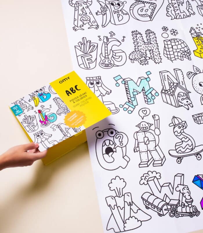 Omy coloring poster - boyama posteri - abc - görsel 3