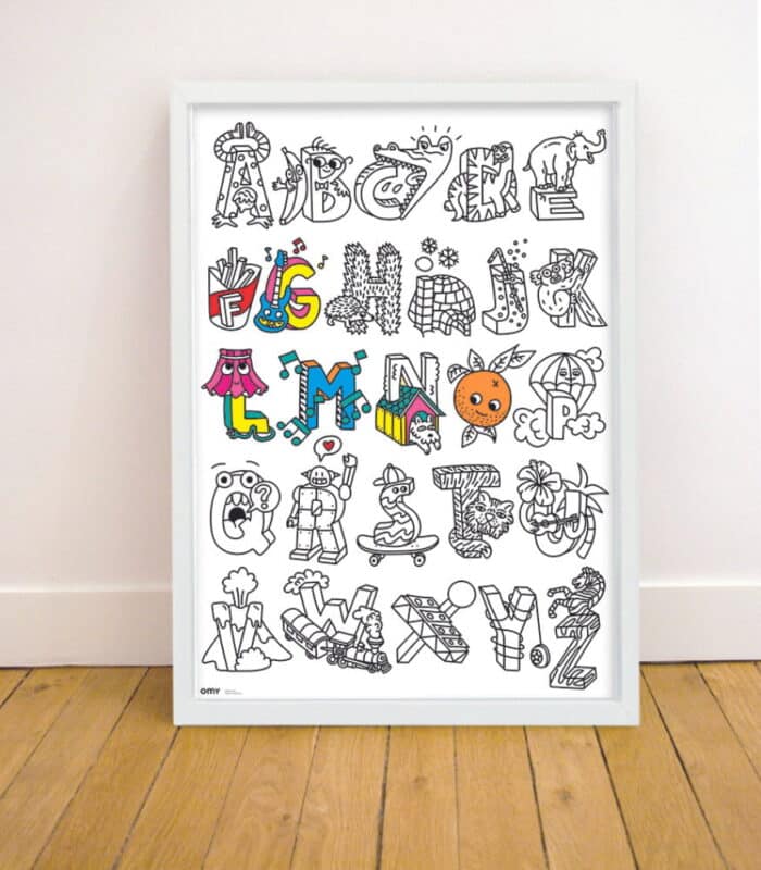 Omy coloring poster - boyama posteri - abc - görsel 5