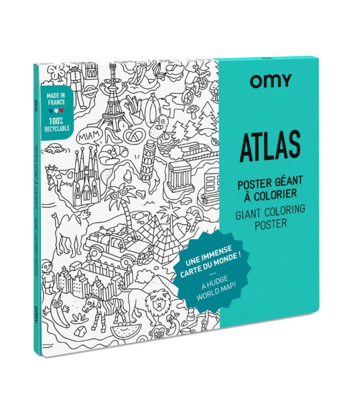 Omy coloring poster - boyama posteri - atlas - görsel 1