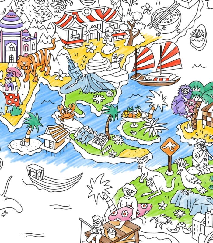 Omy coloring poster - boyama posteri - atlas - görsel 2