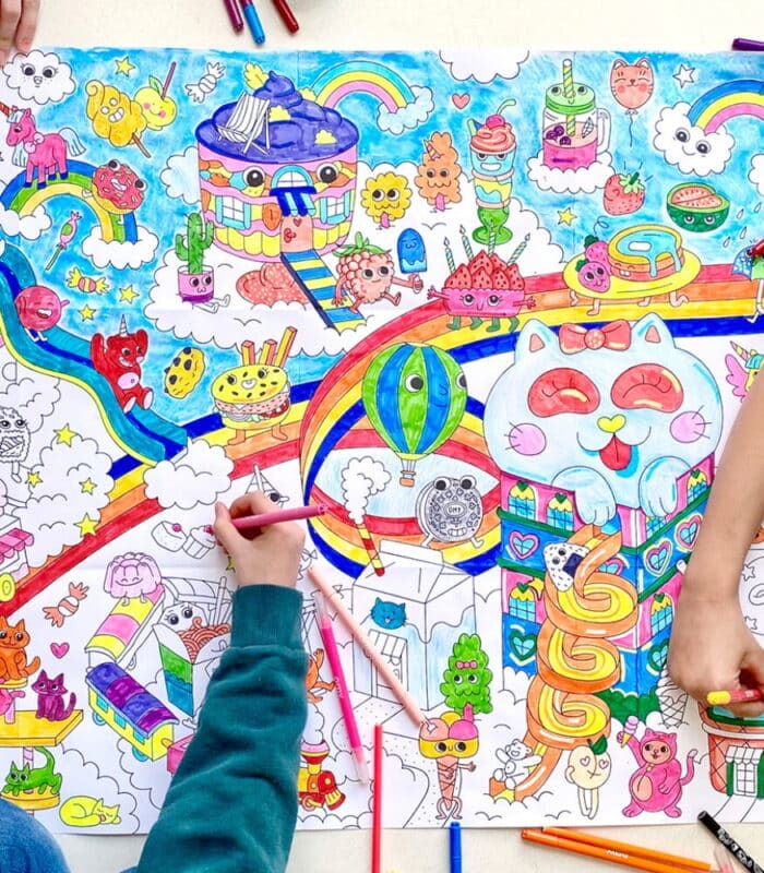 Omy coloring poster - boyama posteri - kawaii - görsel 2