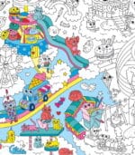 OMY Coloring Poster - Boyama Posteri - Kawaii - Görsel 4