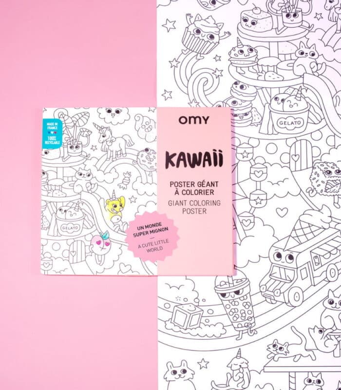 Omy coloring poster - boyama posteri - kawaii - görsel 5