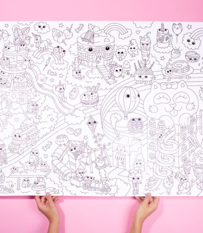 Omy coloring poster - boyama posteri - kawaii - görsel 8