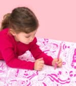 OMY Coloring Poster - Boyama Posteri - Lily Unicorn - Görsel 4