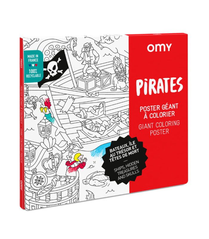 Omy coloring poster boyama posteri pirates - görsel 1