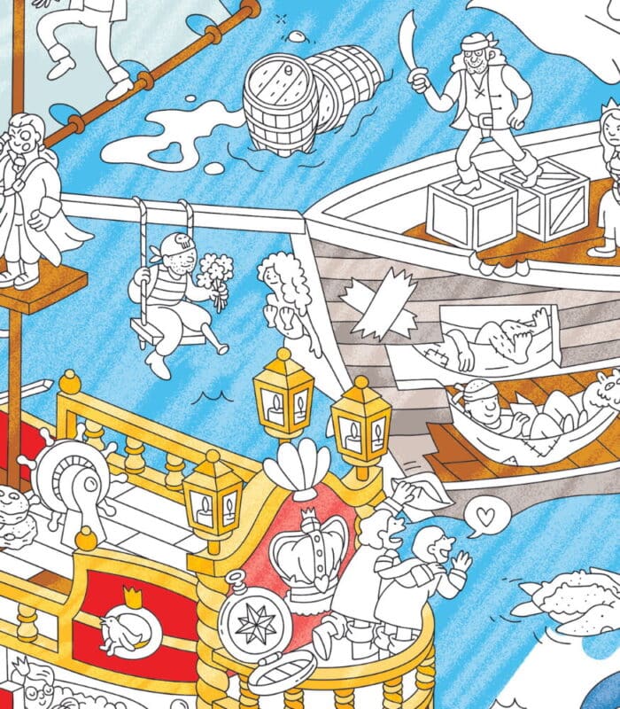 Omy coloring poster boyama posteri pirates - görsel 3
