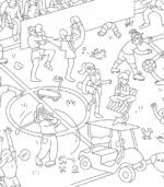 OMY Coloring Poster - Boyama Posteri - Sports Club - Görsel 2