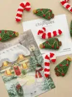 2li Ağaç ve Candy Cane Toka Seti