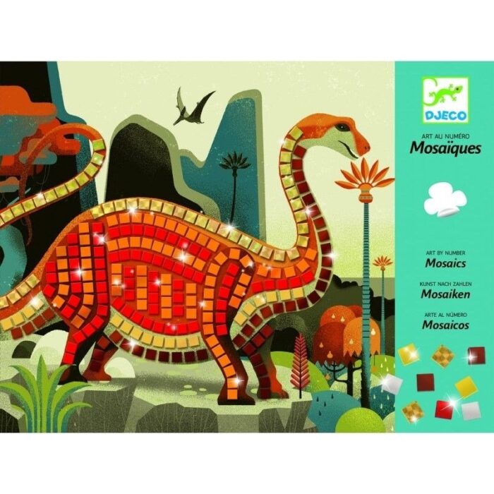 Djeco mozaik yapıştırma / dinosaurs - görsel 1