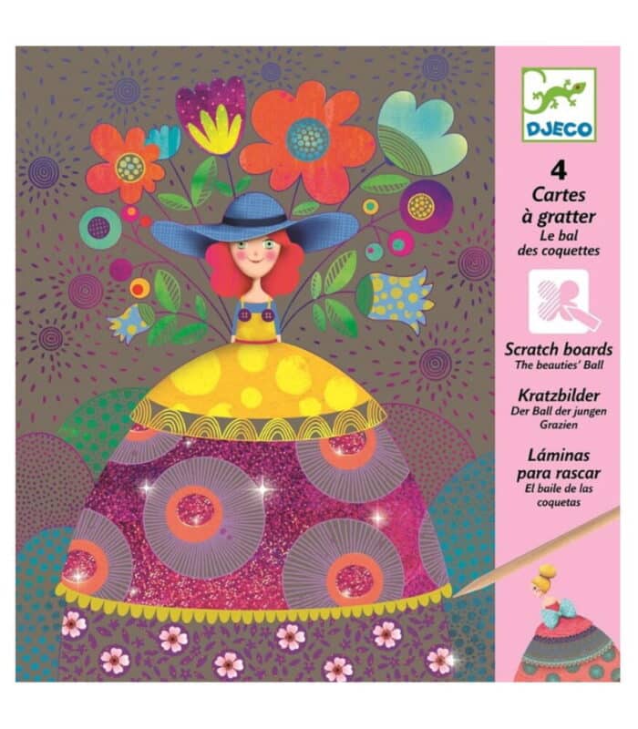 Djeco kazıma kartları / the beauties' ball - görsel 1